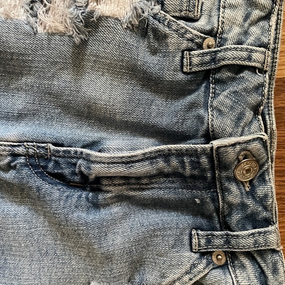 JUST USA Distressed Denim Jean CUTOFF SHORTS Size Small - Picture 3 of 10